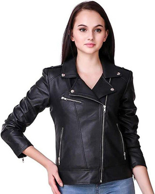 KGF RETAIL LEATHER Full Sleeve Solid Women Jacket