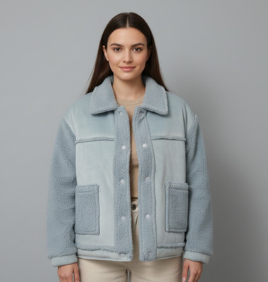 Wineberry Full Sleeve Self Design Women Jacket
