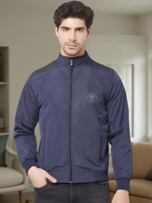 BRIGHTKRAFTS Full Sleeve Solid, Printed Men Jacket