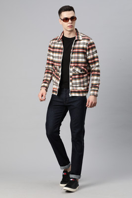 PIERRE CARLO Full Sleeve Checkered Men Jacket