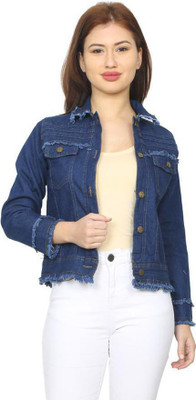 Shiv Attire Full Sleeve Solid Women Denim Jacket