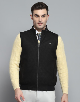 MONTE CARLO Sleeveless Solid Men Jacket