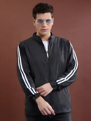 CADMON Full Sleeve Striped Men Jacket