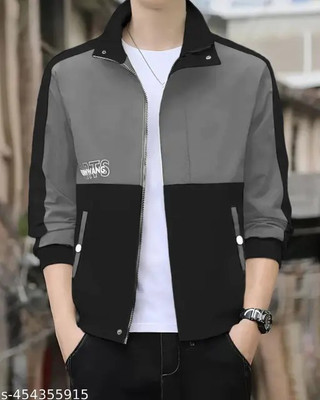 saqlaini traders Full Sleeve Self Design Men Jacket