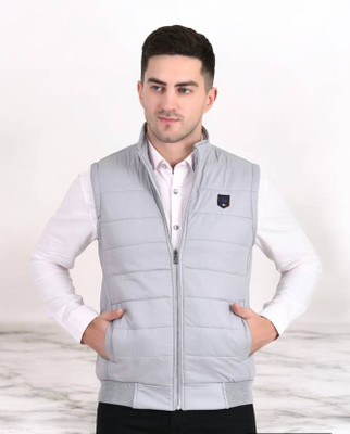 saqlaini traders Half Sleeve Solid Men Jacket