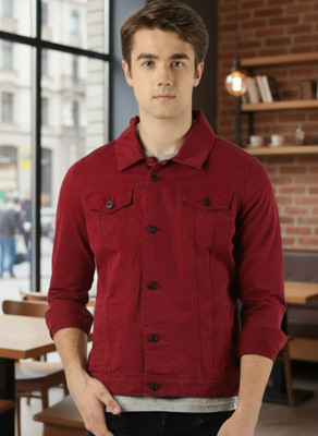 lahaba Full Sleeve Solid Men Denim Jacket