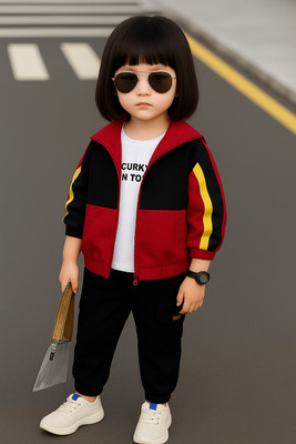 PLATINUMCARTZ Full Sleeve Colorblock Girls Jacket
