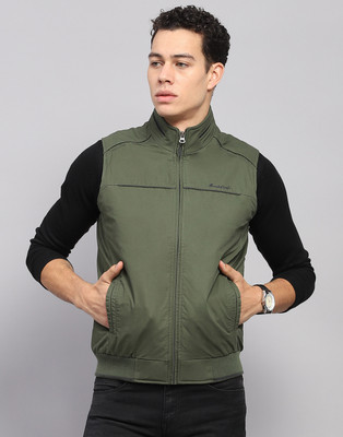 MONTE CARLO Sleeveless Solid Men Jacket