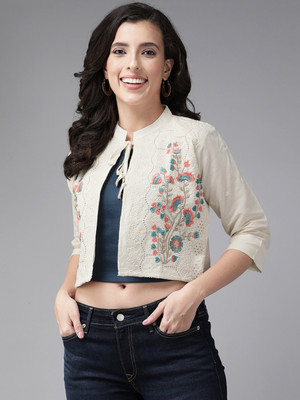 Aarika 3/4th Sleeve Embroidered Women Jacket