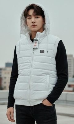 AZMIFASION Half Sleeve Solid Men Jacket