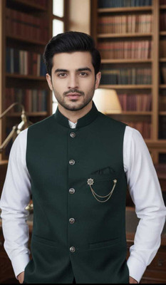 maksud enterprise Sleeveless Solid Men Jacket