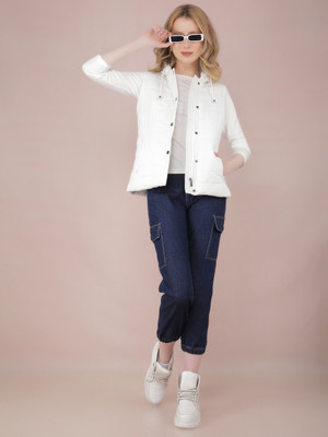 CRIMSOUNE CLUB Sleeveless Printed Women Jacket