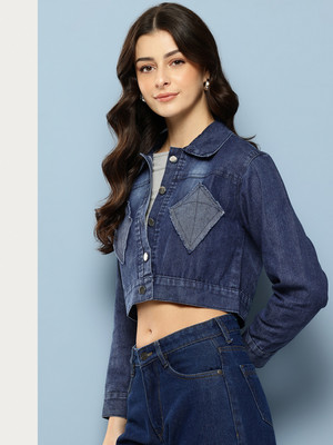 Aarika Full Sleeve Applique Women Denim Jacket