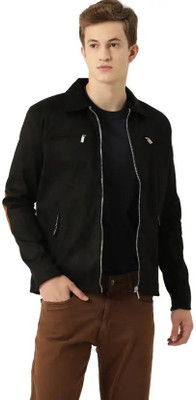 Leather King Full Sleeve Solid Men Jacket
