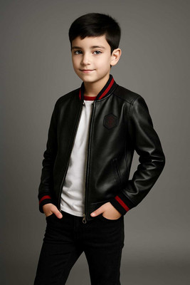 saqlaini traders Full Sleeve Solid Boys Jacket