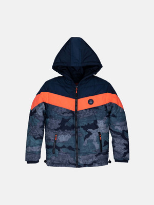 Status Quo Full Sleeve Printed, Colorblock Boys Jacket