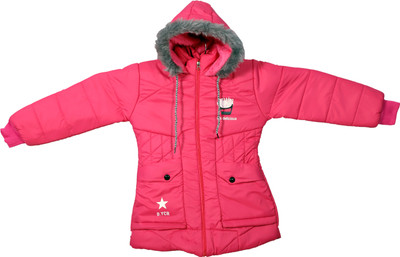 try best Full Sleeve Self Design Baby Girls Jacket