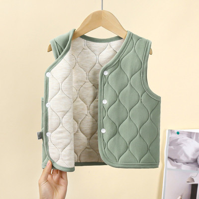 Babymoon Sleeveless Solid Boys & Girls Jacket