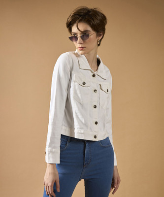 DOLCE CRUDO Full Sleeve Solid Women Denim Jacket