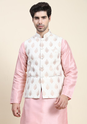 Aany's Culture Sleeveless Floral Print Men Jacket