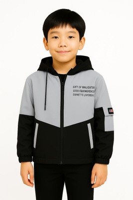 IAC Full Sleeve Self Design Boys Jacket