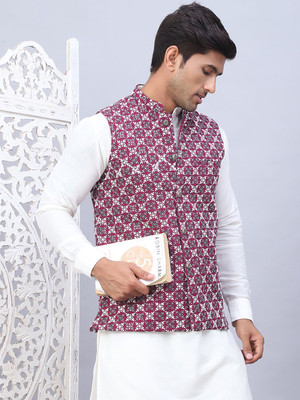 Jompers Sleeveless Embroidered Men Jacket