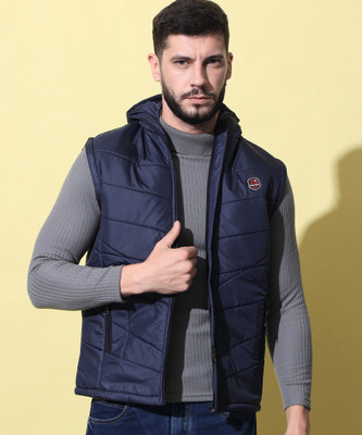 ZEPPI Sleeveless Solid Men Jacket