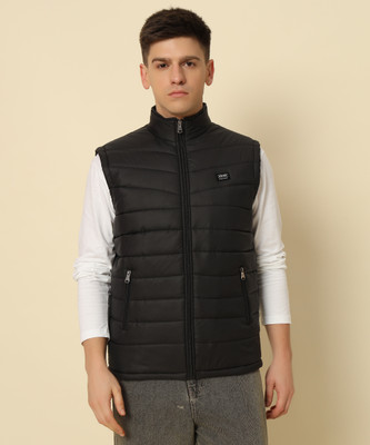 HEMLOCK Sleeveless Self Design Men Jacket