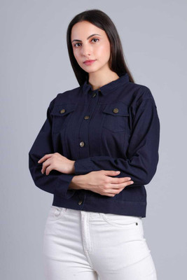 JAFA FEHSION Full Sleeve Colorblock Women Denim Jacket