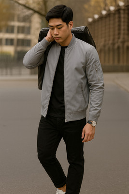 ME MONTERA INDIA ELEVATE YOUR STYLE Full Sleeve Solid Men Jacket