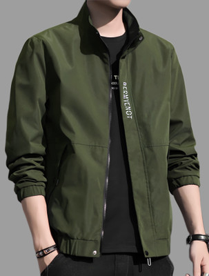 Azmani Full Sleeve Solid Men Jacket