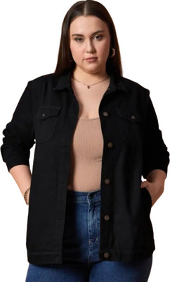 Achyutaya Fashion Full Sleeve Solid Women Denim Jacket