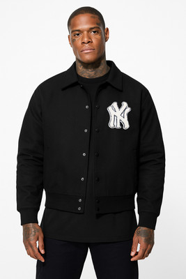 Oiin Full Sleeve Solid, Applique Men Jacket