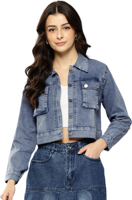 Aarika Full Sleeve Applique Women Denim Jacket