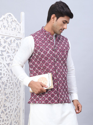 Jompers Sleeveless Printed Men Jacket
