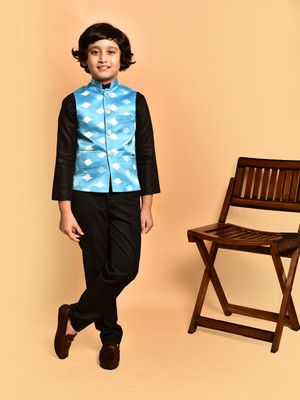 PRINTCULTR Sleeveless Printed Boys Jacket