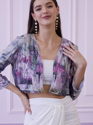 ATHENA 3/4th Sleeve Printed Women Jacket