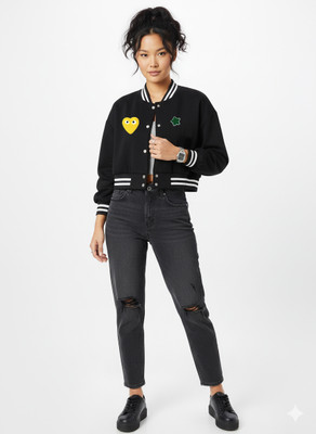 level Full Sleeve Applique Women Jacket