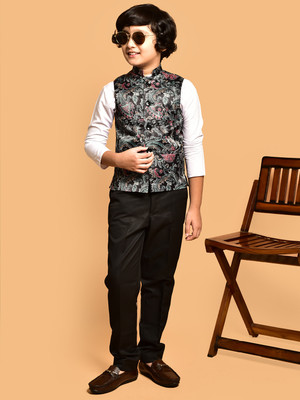 PRINTCULTR Sleeveless Printed Boys Jacket