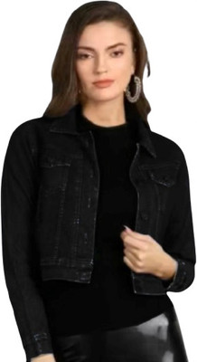 Achyutaya Fashion Full Sleeve Solid Women Denim Jacket
