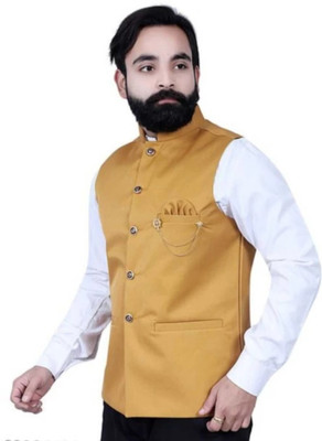EKRAM ENTERPRISES Sleeveless Solid Men Jacket