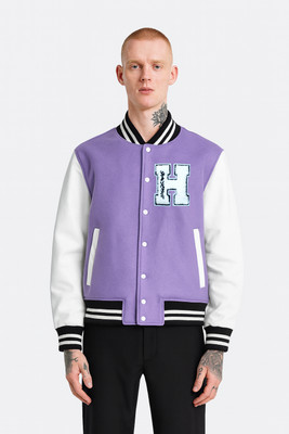 MG Trends Full Sleeve Striped, Applique Men Jacket