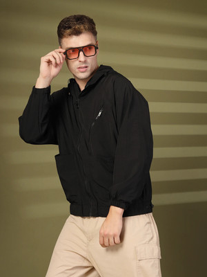 CHKOKKO Full Sleeve Solid Men Jacket