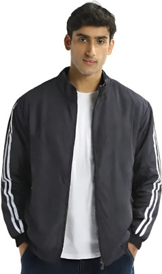 CADMON Full Sleeve Solid, Striped Men Jacket