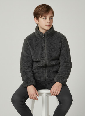 Alan Jones Full Sleeve Solid Boys Jacket