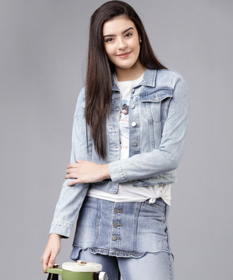 Tokyo Talkies Full Sleeve Washed Women Jacket