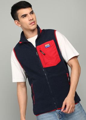 JACK & JONES Sleeveless Colorblock Men Jacket