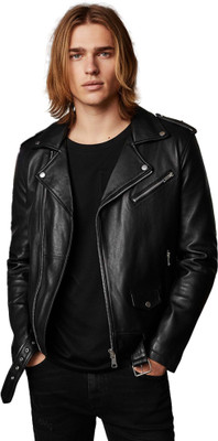 Leather Retail Full Sleeve Solid Men Jacket