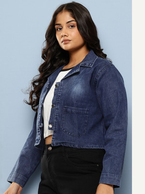 Aarika Full Sleeve Self Design Women Denim Jacket