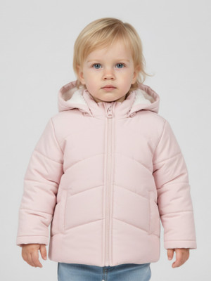 tute Full Sleeve Solid Baby Girls Jacket